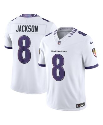 Men's Lamar Jackson White Baltimore Ravens Vapor F.U.S.E. Sewn Down Limited Jersey