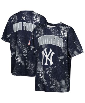 Big Boys and Girls Navy New York Yankees Y2 Tech Stadium Lights T-Shirt