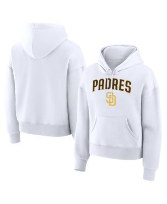 Women's White San Diego Padres Lockup Legacy Fleece Hoodie