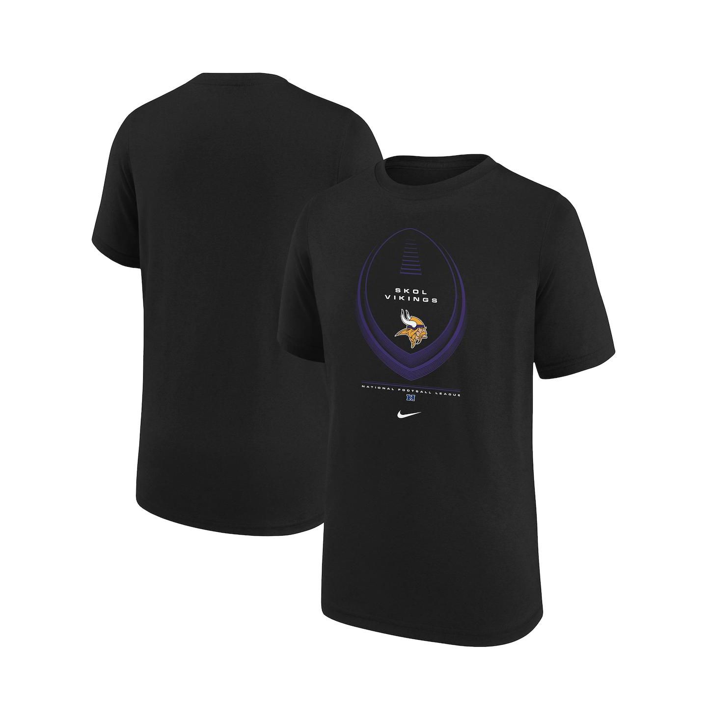 Детская футболка Nike Black Minnesota Vikings Icon Legend Dri-FIT — фото 1