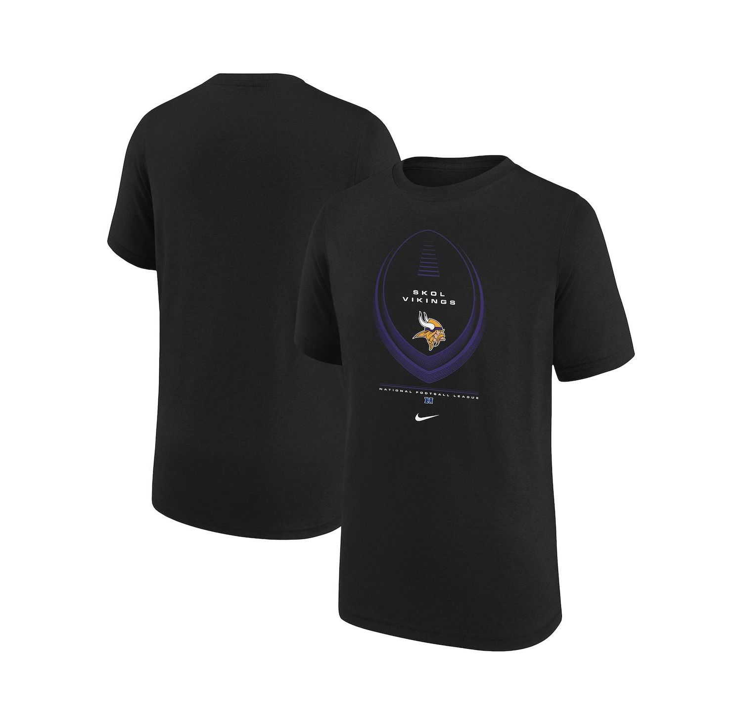 Big Boys and Girls Black Minnesota Vikings Icon Legend Dri-FIT T-Shirt