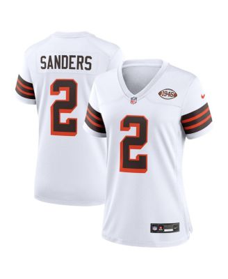 Women's Shedeur Sanders White Cleveland Browns Alternate Game Jersey