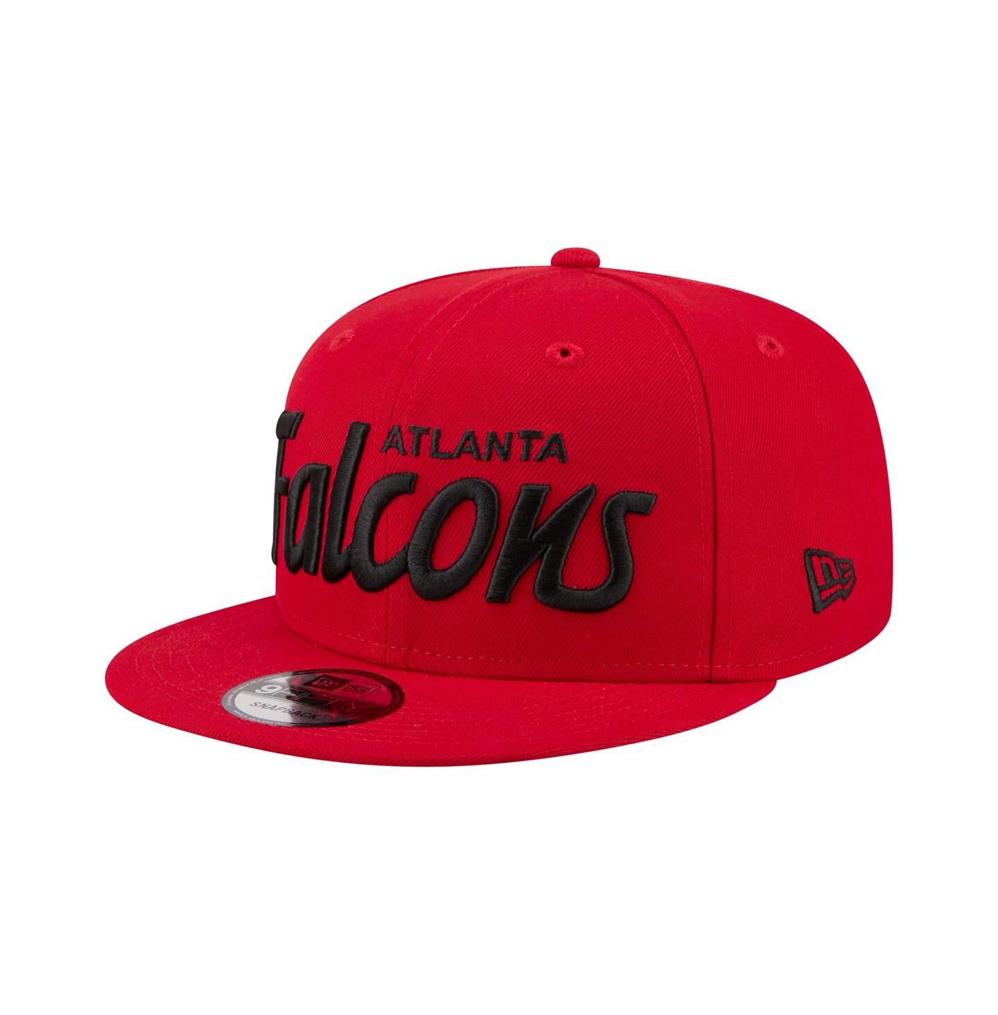 Мужская кепка New Era Red Atlanta Falcons Core Team Script 9FIFTY Snapback Hat — фото 1