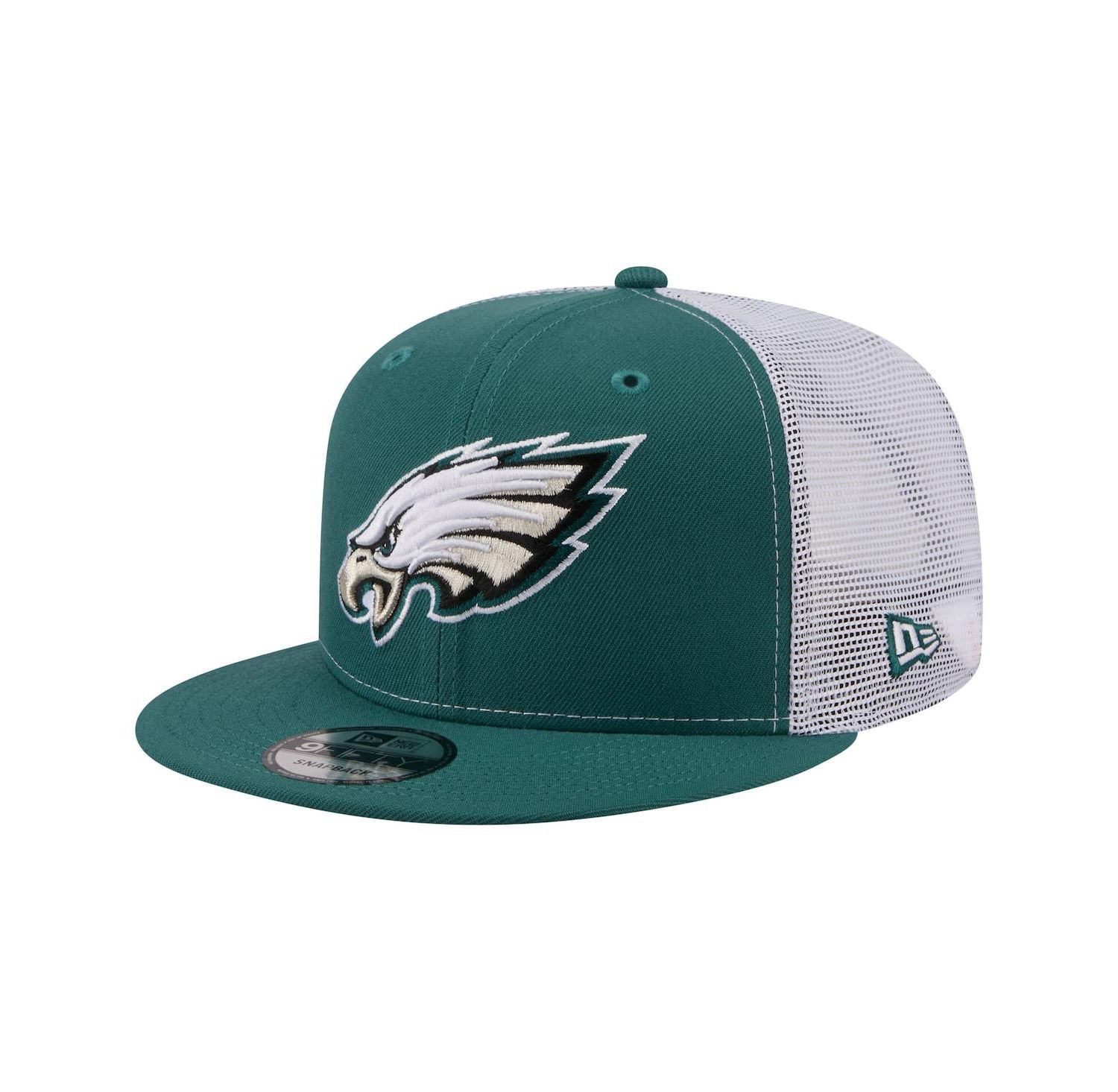Men's Midnight Green Philadelphia Eagles Core Team 9FIFTY Trucker Snapback Hat