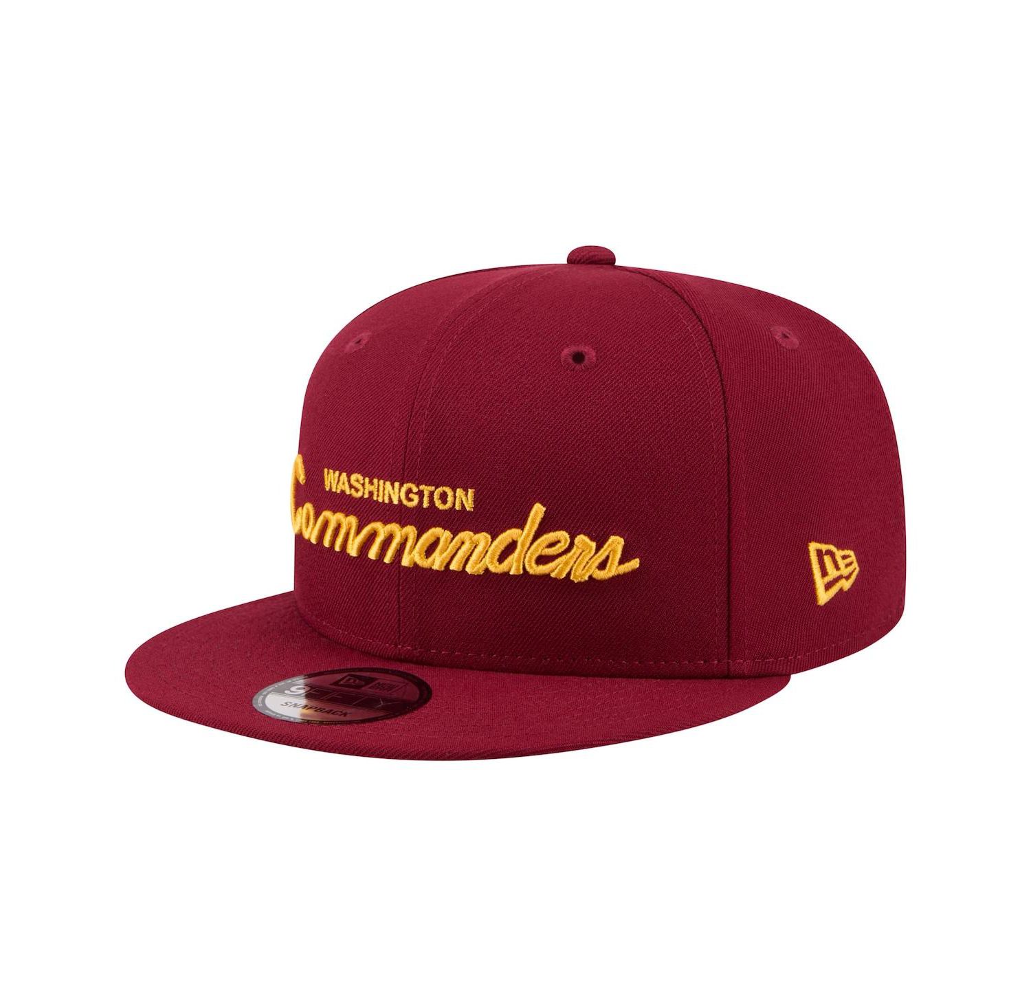 Men's Burgundy Washington Commanders Core Team Script 9FIFTY Snapback Hat