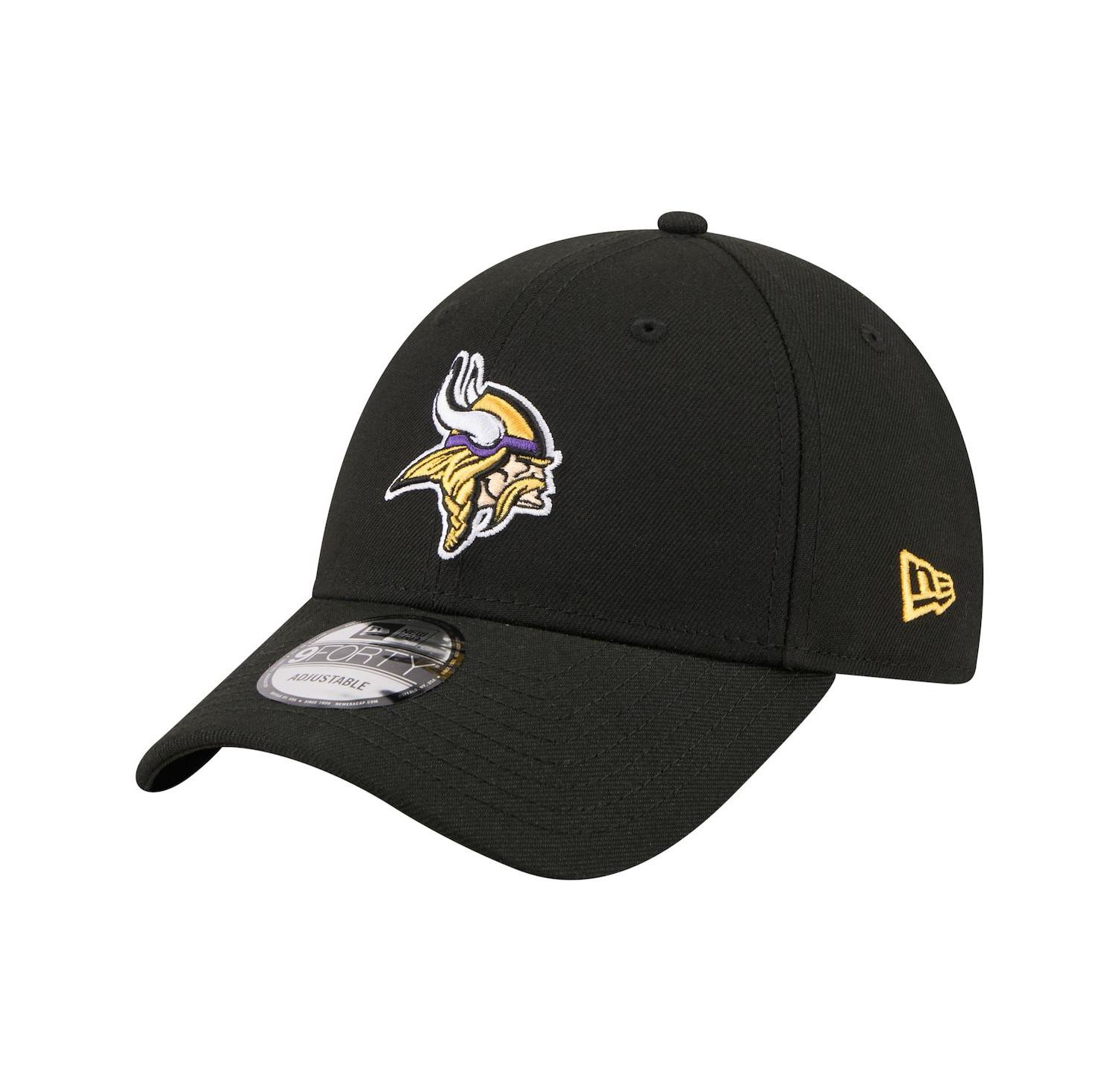 Men's Black Minnesota Vikings Core Team 9FORTY Adjustable Hat