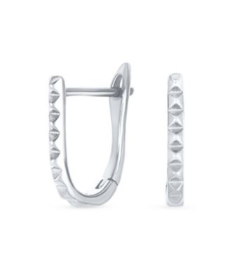 Modern Thin Huggie U Shape Hoop Earrings 14K Plated