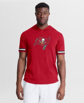 Men's Red Tampa Bay Buccaneers Optimal Play Short Sleeve Hooded T-Shirt