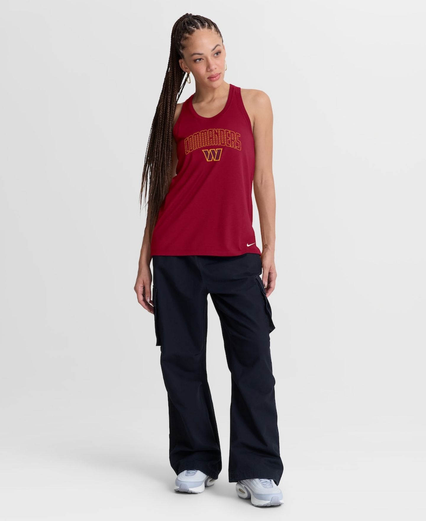 Женский топ Nike Burgundy Washington Commanders Primetime Tri-Blend Dri-FIT — фото 5