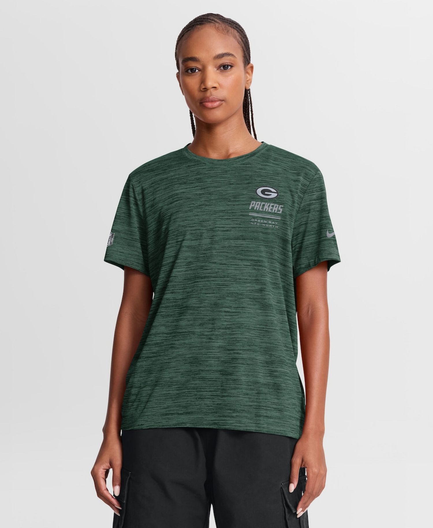 Women's Green Green Bay Packers Sideline Velocity Dri-FIT T-Shirt