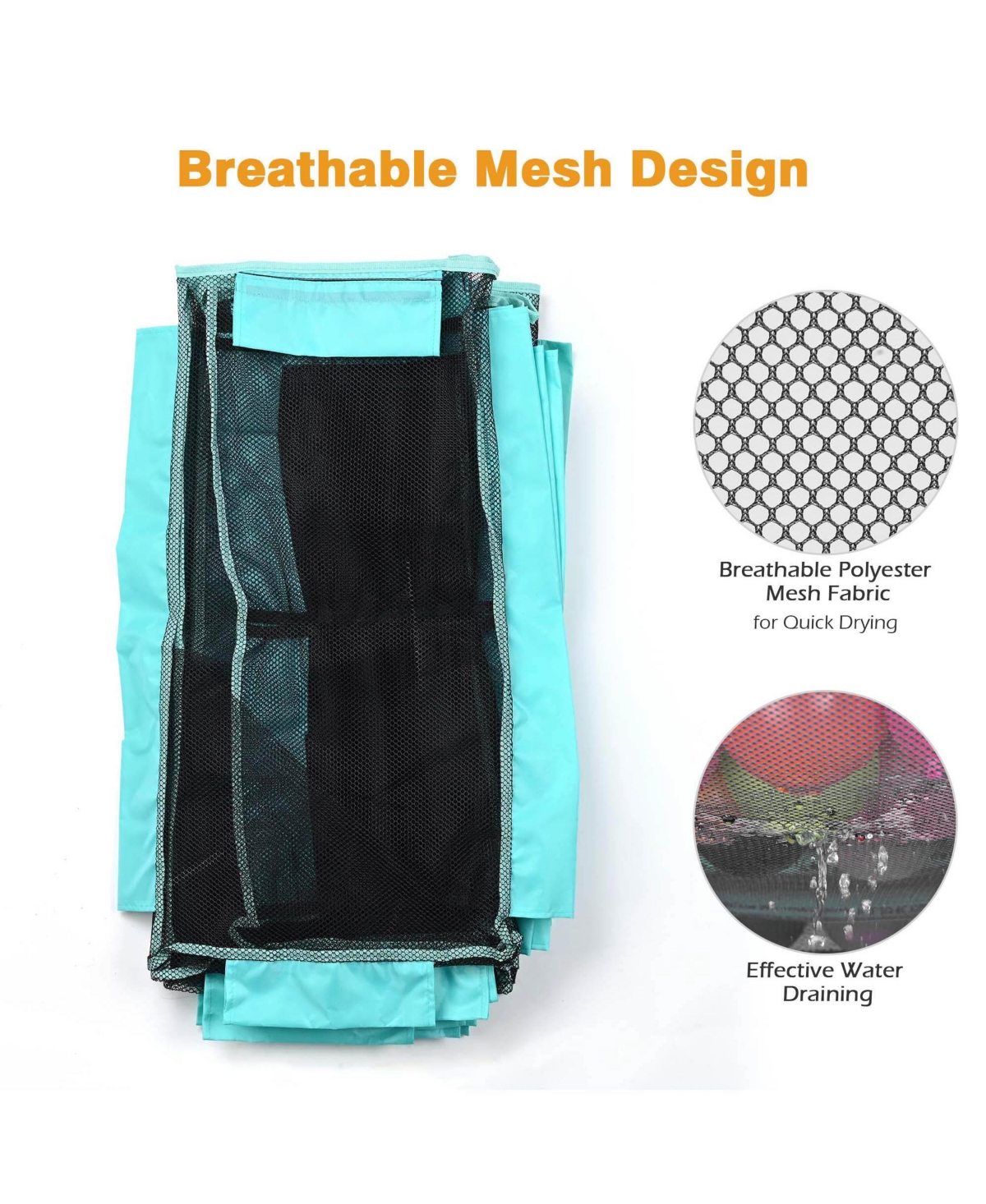 Yescom Replacement Mesh Cover for 274 Gallon Mesh Pool Storage Bin 12 Wheels