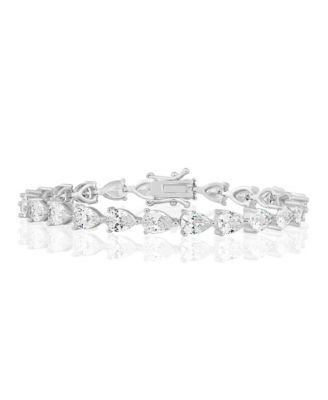 Radiant Pearshaped CZ Tennis Bracelet