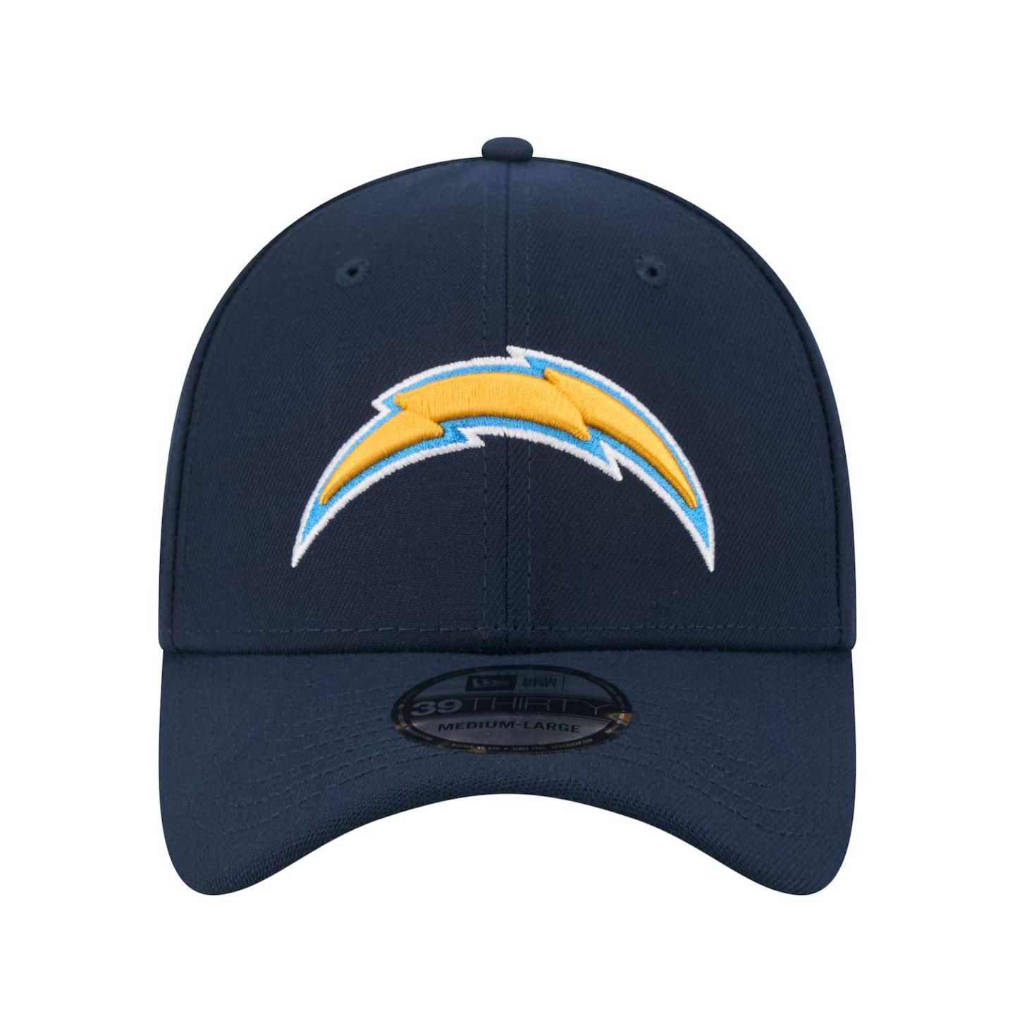 Мужская кепка New Era Navy Los Angeles Chargers Core Team 39THIRTY Flex Hat — фото 5