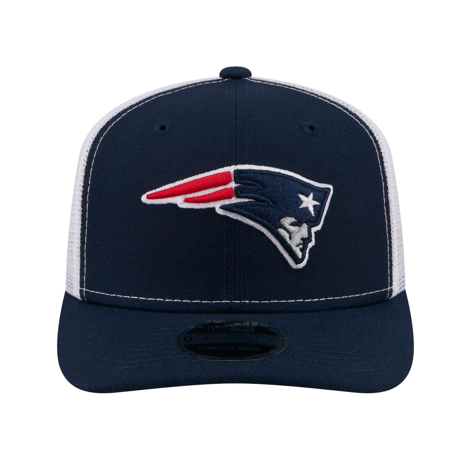 Men's Navy New England Patriots 9SEVENTY Trucker Adjustable Hat