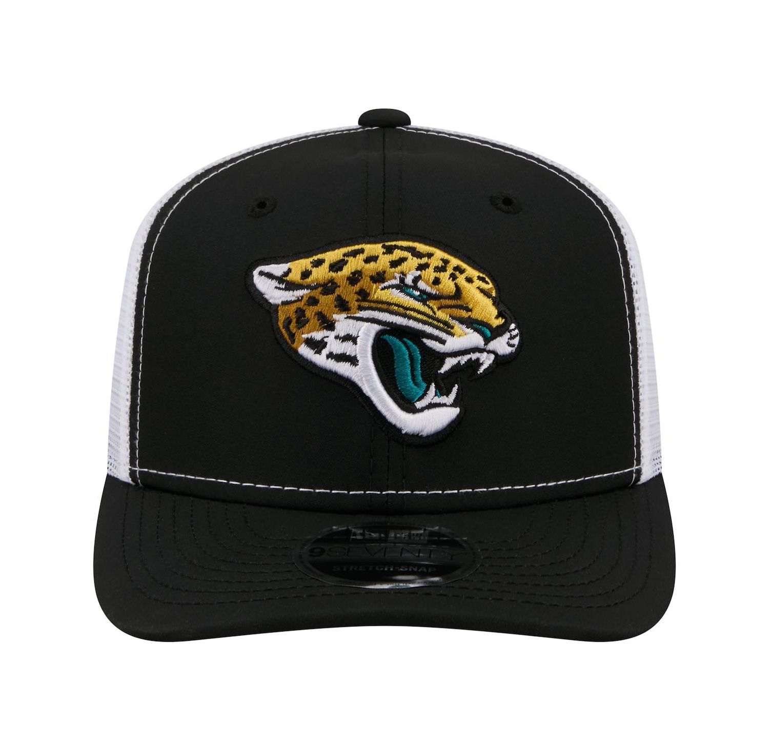 Men's Black Jacksonville Jaguars 9SEVENTY Trucker Adjustable Hat