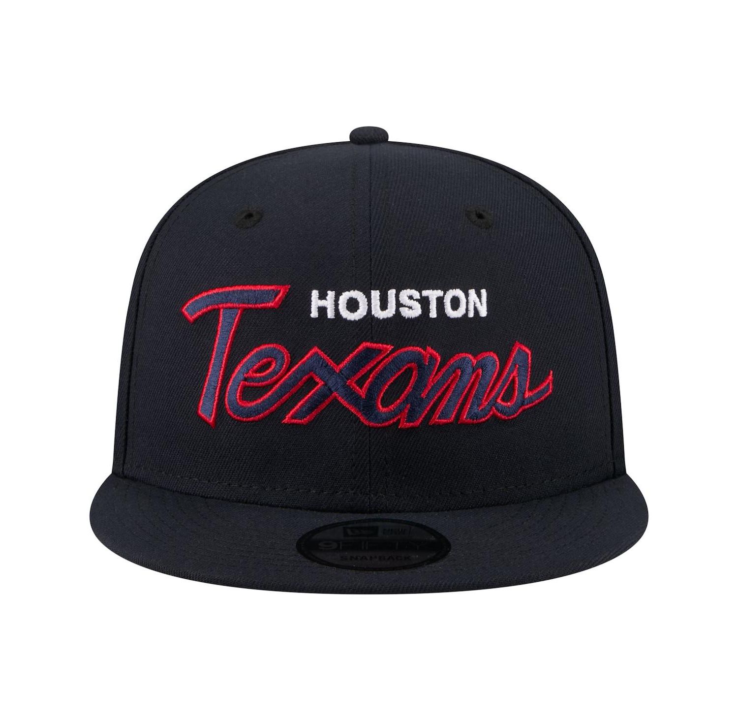 Men's Navy Houston Texans Core Team Script 9FIFTY Snapback Hat