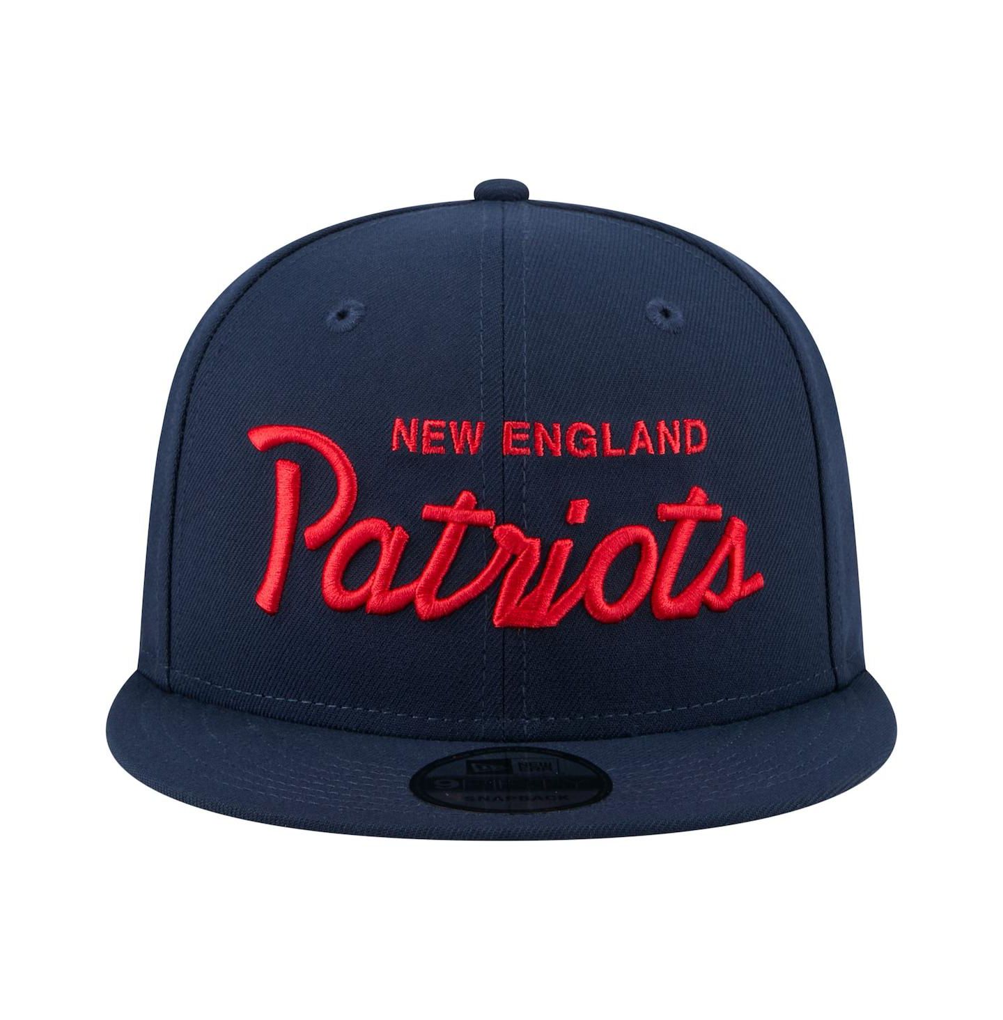 Мужская кепка New Era Navy New England Patriots Core Team Script 9FIFTY Snapback Hat — фото 5