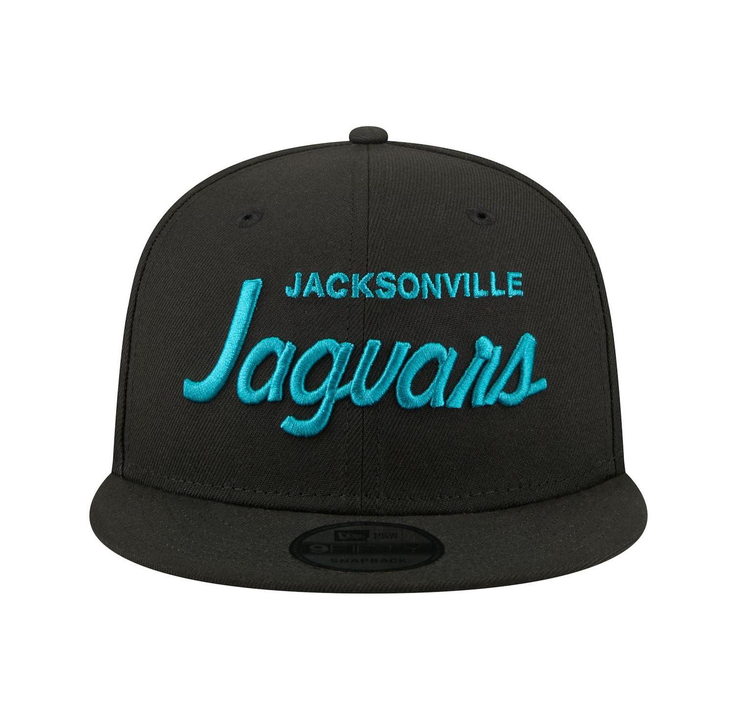Men's Black Jacksonville Jaguars Core Team Script 9FIFTY Snapback Hat