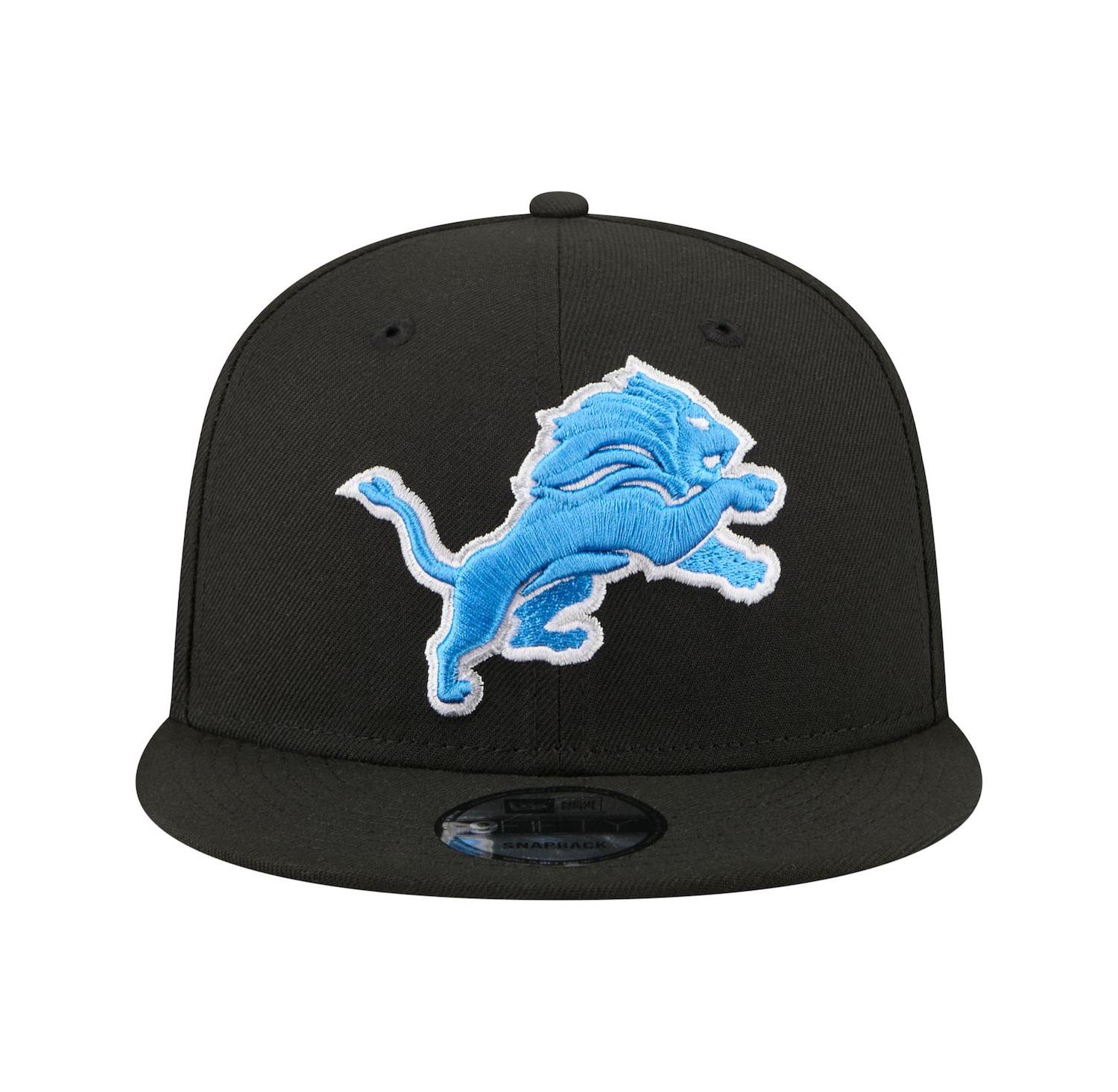 Men's Black Detroit Lions 9FIFTY Snapback Hat