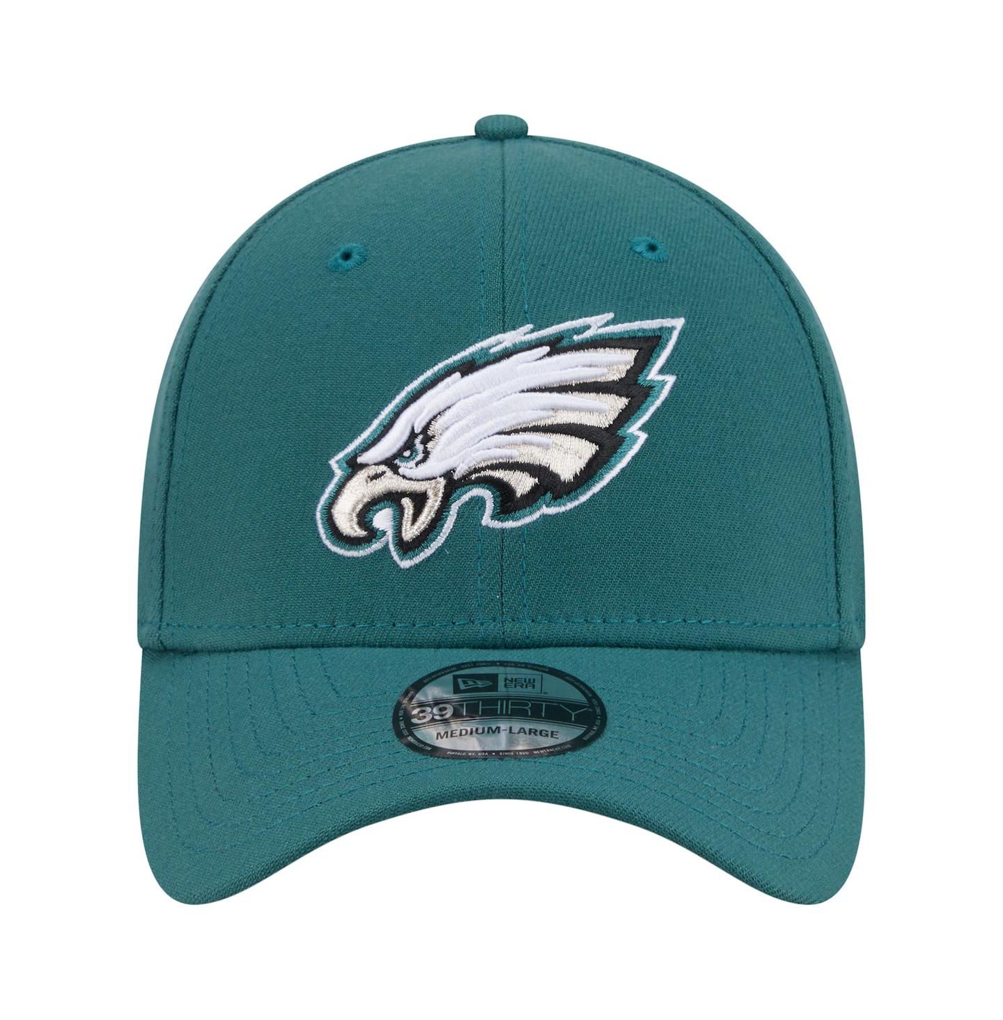 Мужская кепка New Era Midnight Green Philadelphia Eagles Core Team 39THIRTY Flex Hat — фото 5