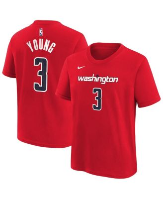 Big Boys and Girls Trae Young Red Washington Wizards 2026 Name & Number T-Shirt