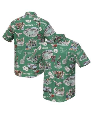Men's Kelly Green Philadelphia Eagles Scenic Button-Down Shirt
