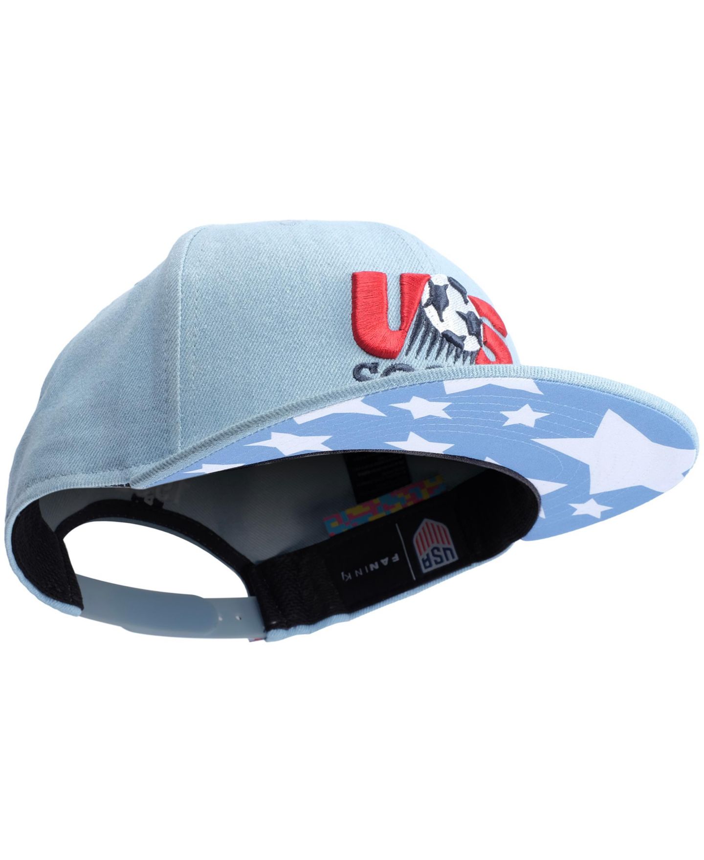 Кепка Fan Ink Light Blue Usmnt Making History Snapback Hat — фото 2