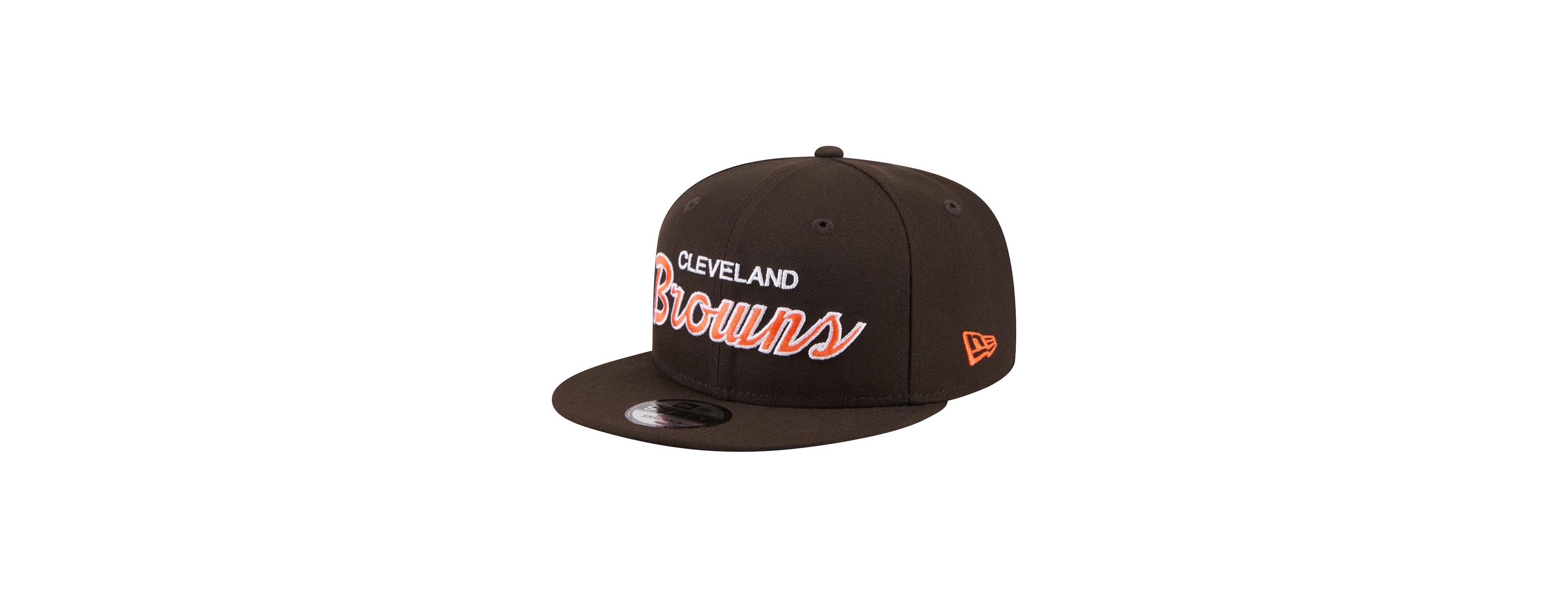 New Era Men's Brown Cleveland Browns Core Team Script 9FIFTY Snapback Hat