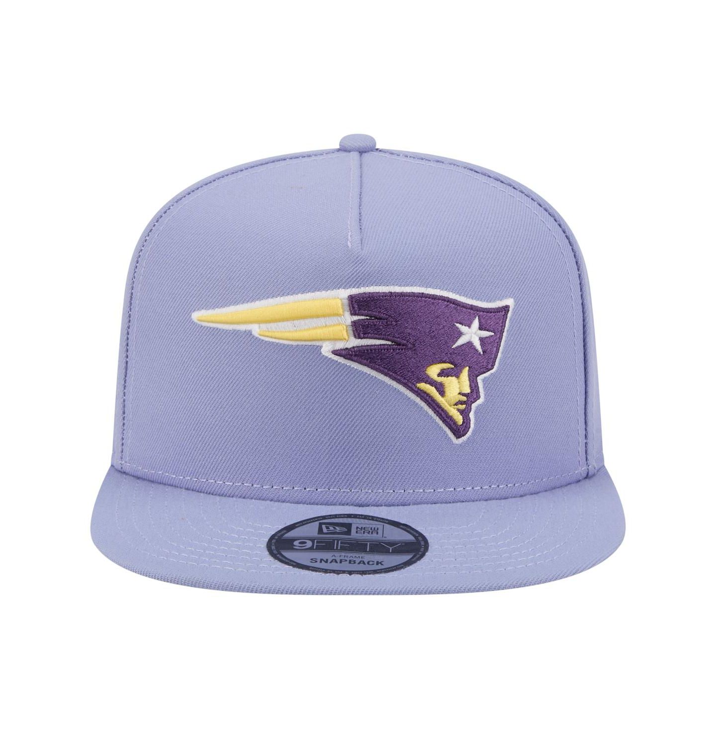 Мужская кепка New Era Lavender New England Patriots Bloom A-Frame 9FIFTY Snapback Hat — фото 5