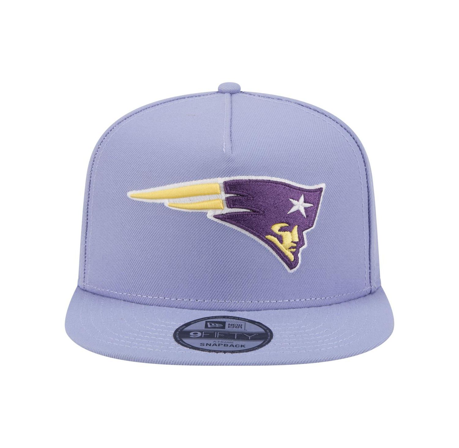 Men's Lavender New England Patriots Bloom A-Frame 9FIFTY Snapback Hat