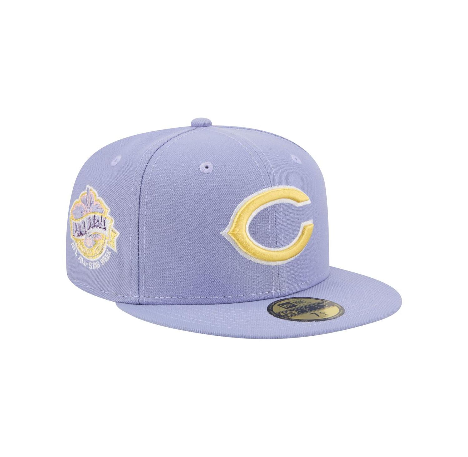 Men's Light Purple Chicago Bears Lavender Bloom 59FIFTY Fitted Hat