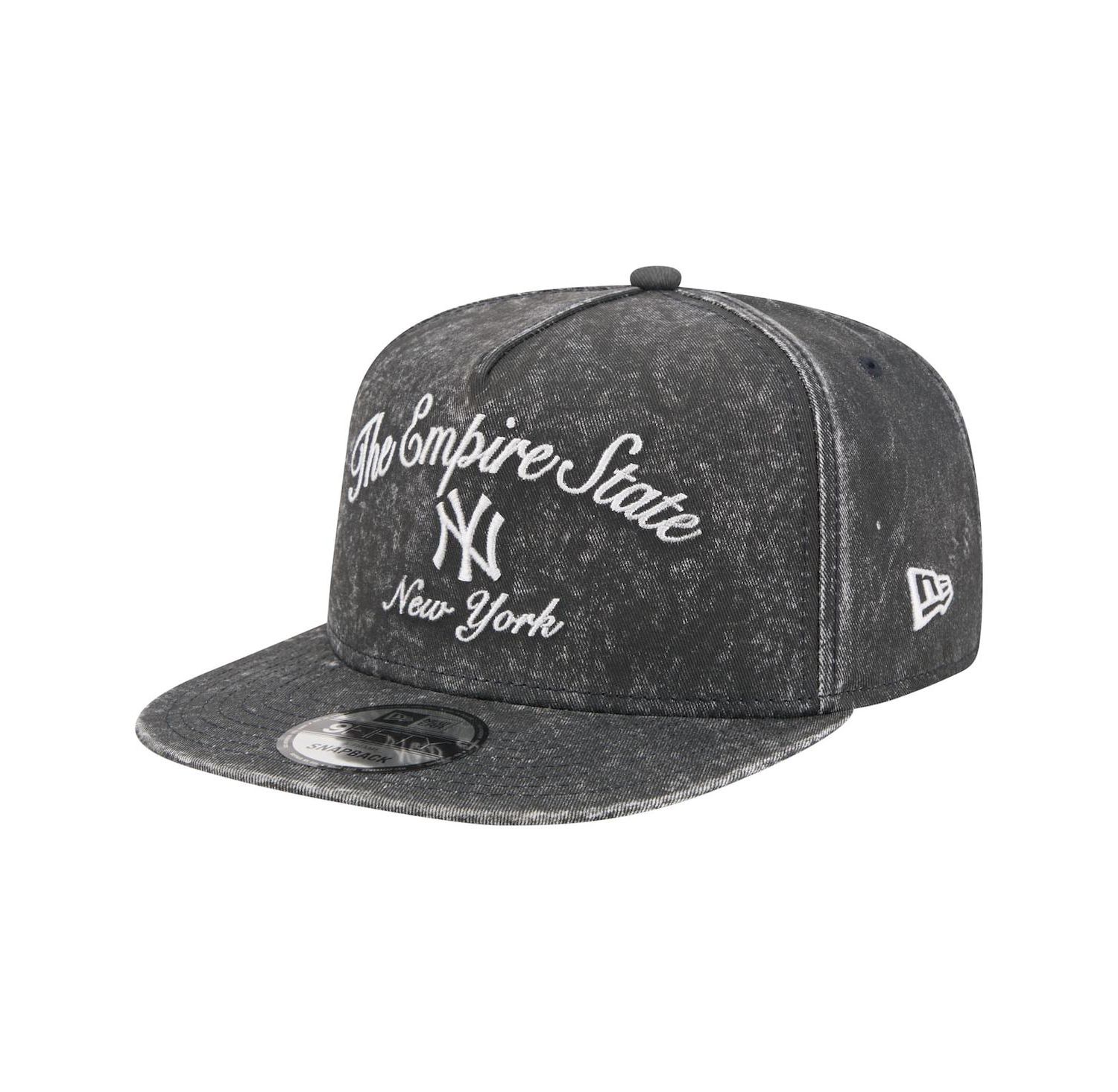 Men's Black New York Yankees City Slogan A-Frame 9FIFTY Snapback Hat