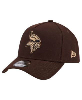 Men's Dark Brown Minnesota Vikings Burnt Wood A-Frame 9FORTY Adjustable Hat