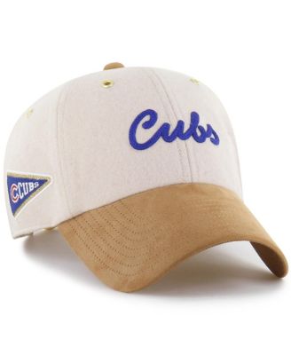 Men's x Natural/Tan Chicago Cubs Script Charm Clean Up Adjustable Hat