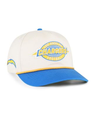 Men's Natural Los Angeles Chargers Frame Out Two Tone Hitch Adjustable Hat