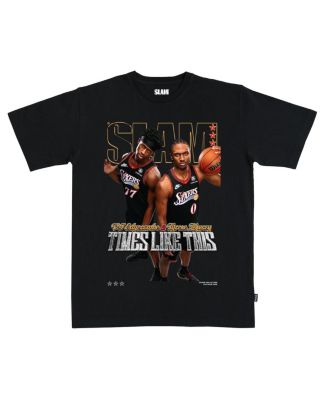 Men's and Women's VJ Edgecombe Tyrese Maxey Black Philadelphia 76ers Cover T-Shirt