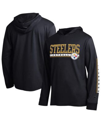 Men's Black Pittsburgh Steelers All Star Hooded T-Shirt