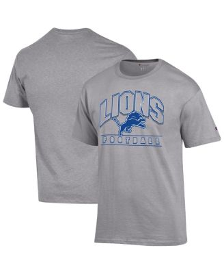 Men's Heather Gray Detroit Lions Football T-Shirt