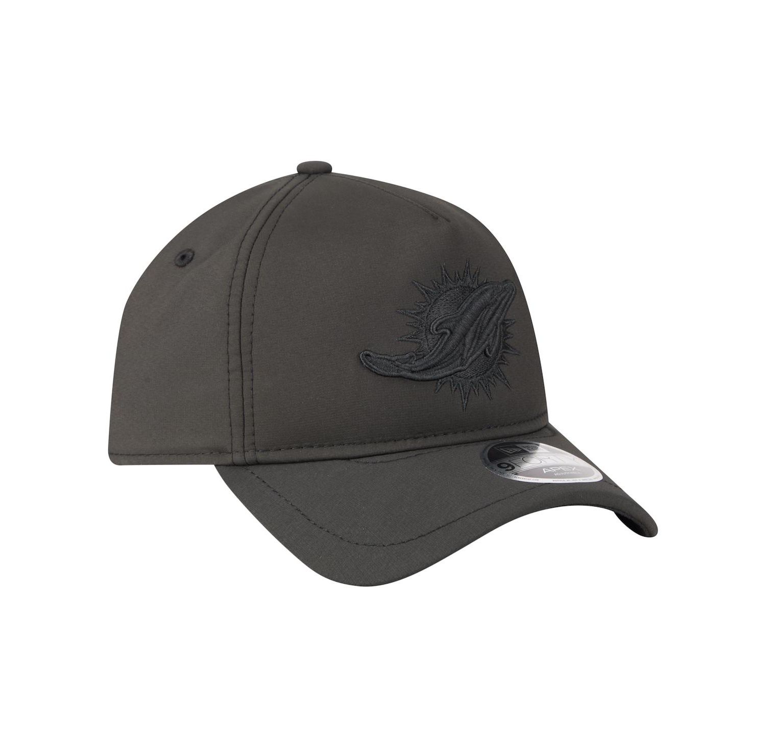 Men's Black Miami Dolphins Apex 9FORTY Adjustable Hat