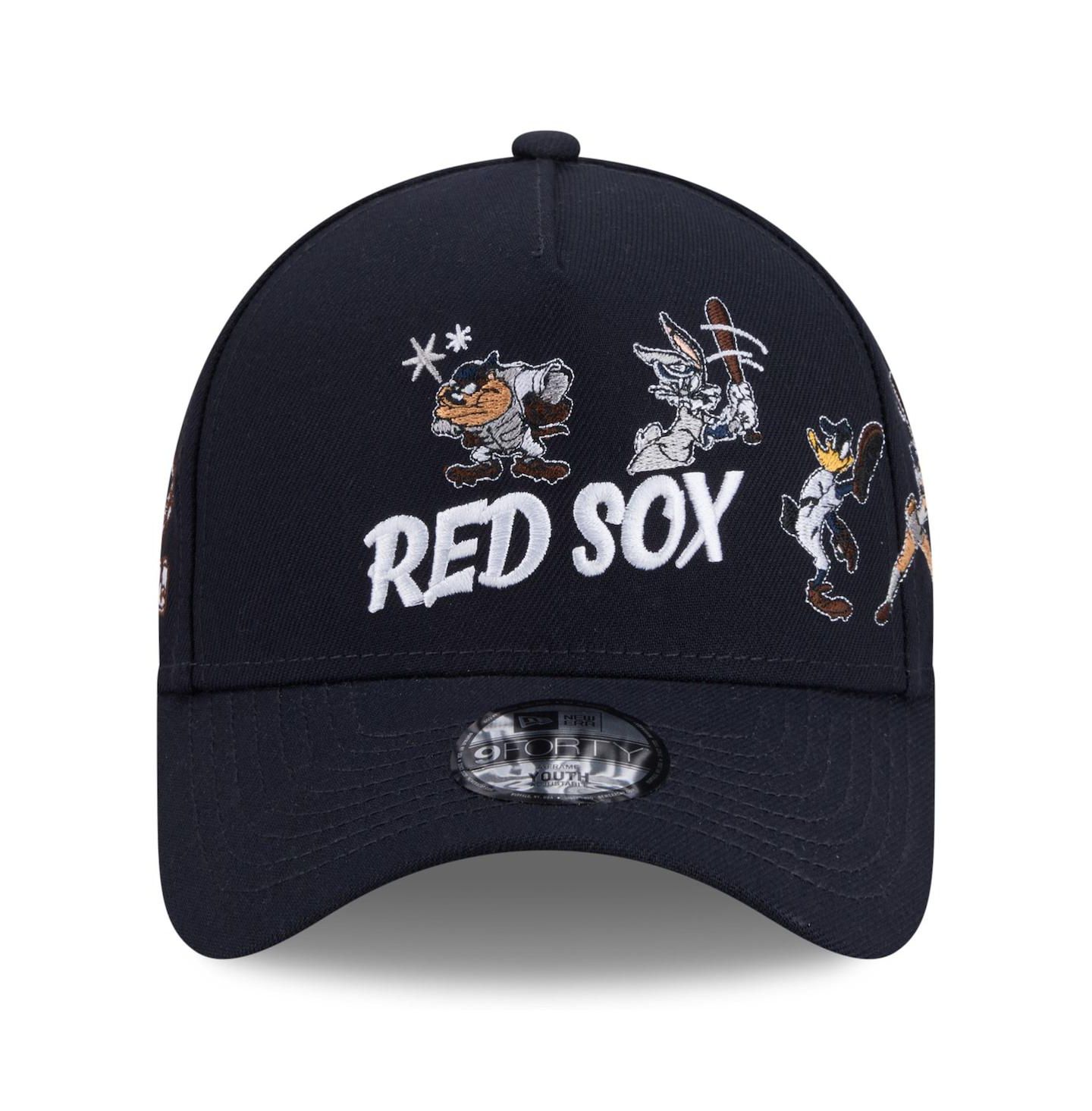 Детская кепка New Era Navy Boston Red Sox Looney Tunes A-Frame 9FORTY Adjustable Hat — фото 4