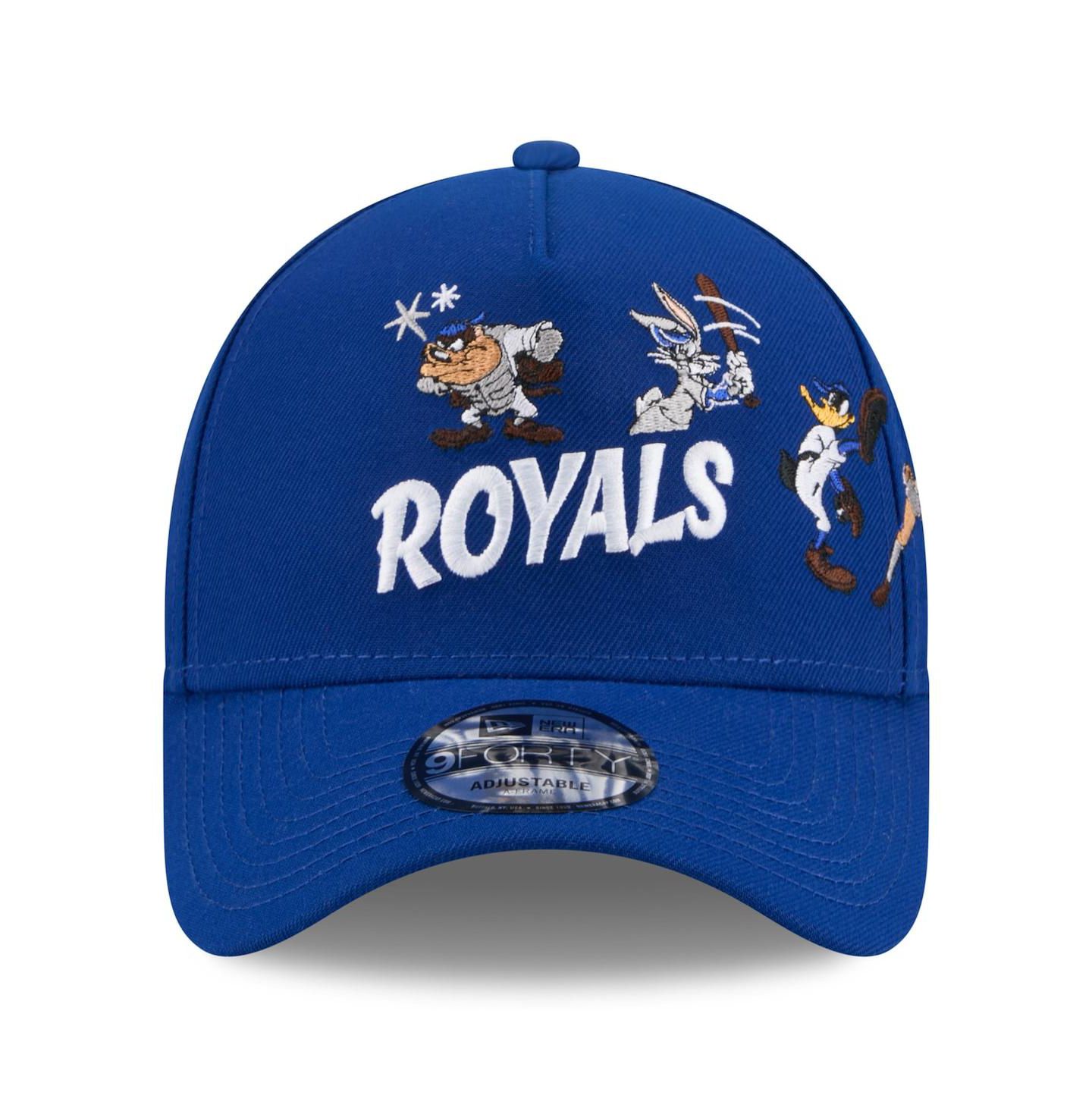 Детская кепка New Era Royal Kansas City Royals Looney Tunes A-Frame 9FORTY Adjustable Hat — фото 4