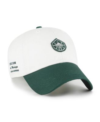 Men's and Women's White/Green Seattle Storm Contemporary Two-Tone Clean Up Adjustable Hat