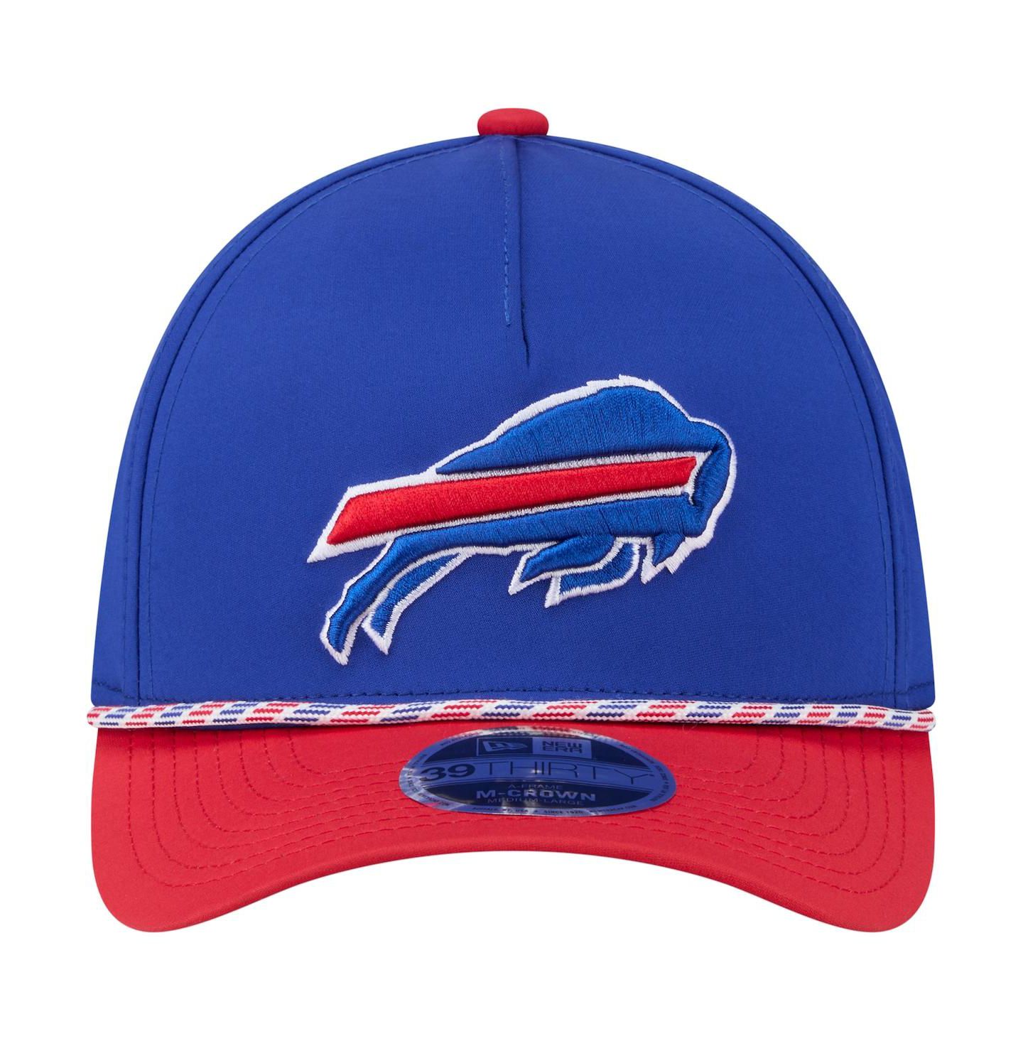 Мужская кепка New Era Royal/Red Buffalo Bills Rope M-Crown A-Frame 39THIRTY Flex Hat — фото 4
