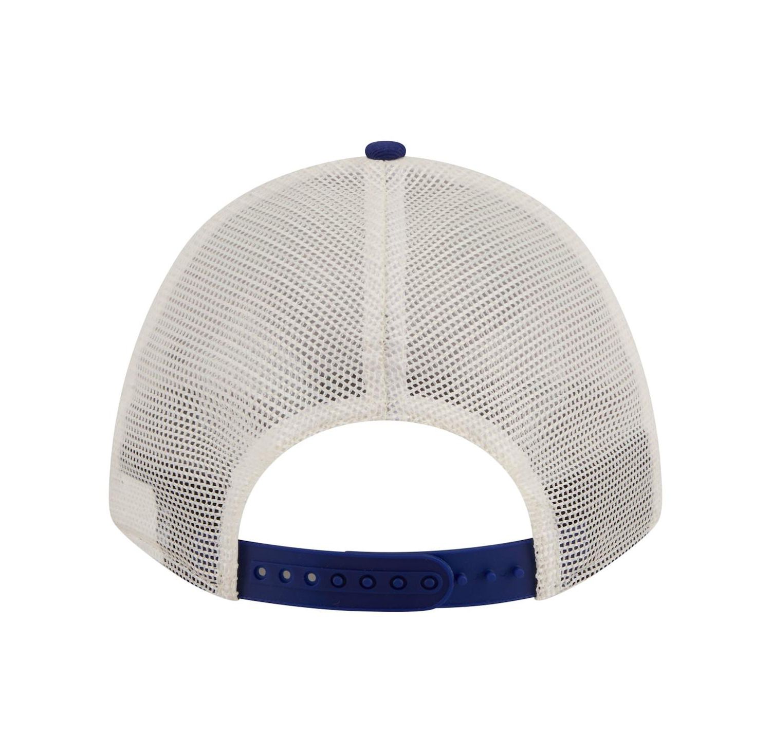 Women's Light Beige/Royal Los Angeles Dodgers Retro 9FORTY M-Crown A-Frame Trucker Adjustable Hat