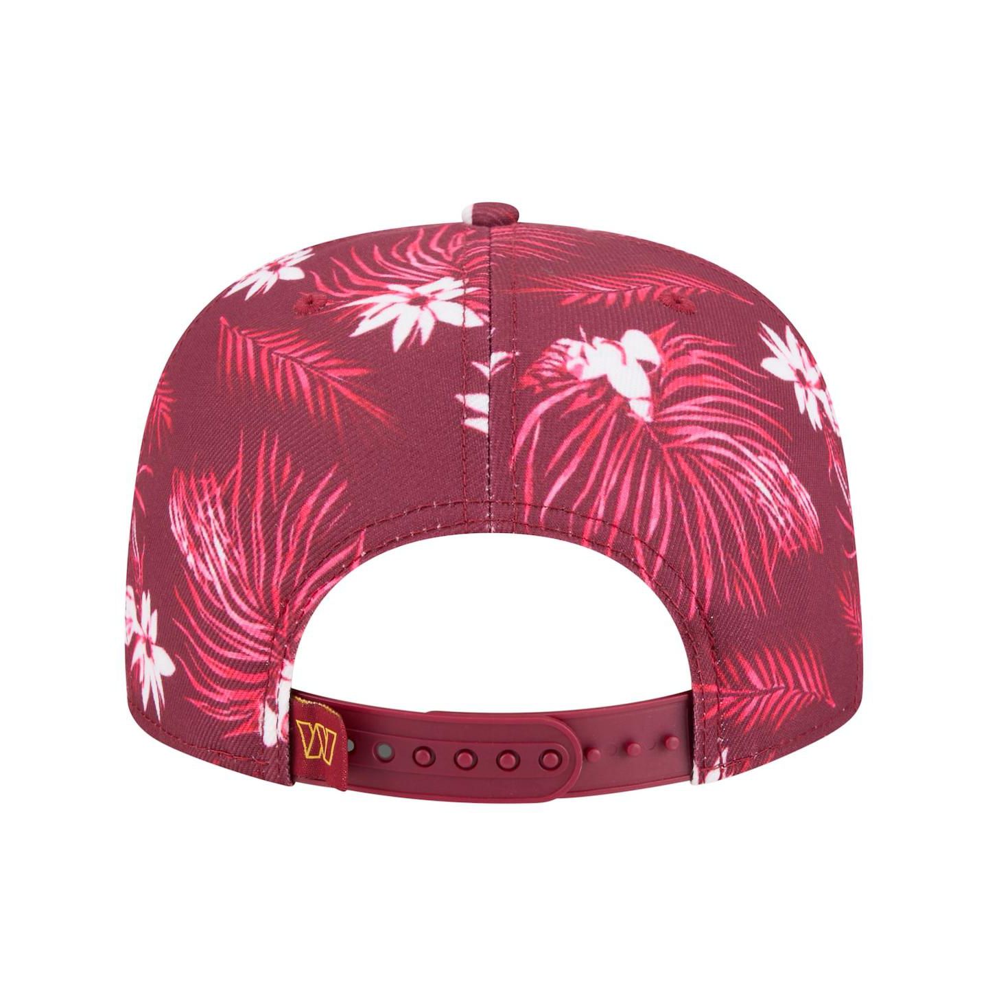 Мужская кепка New Era Burgundy Washington Commanders Palm Print A-Frame 9FIFTY Snapback Hat — фото 2