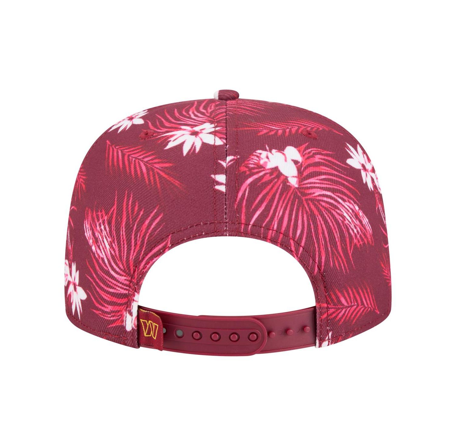 Men's Burgundy Washington Commanders Palm Print A-Frame 9FIFTY Snapback Hat