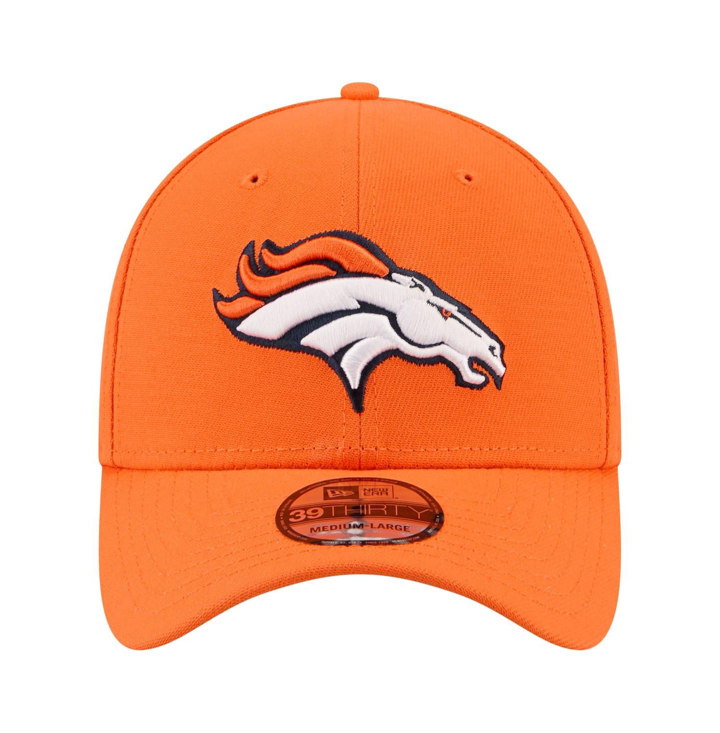 Мужская кепка New Era Orange Denver Broncos Core Team 39THIRTY Flex Hat — фото 4