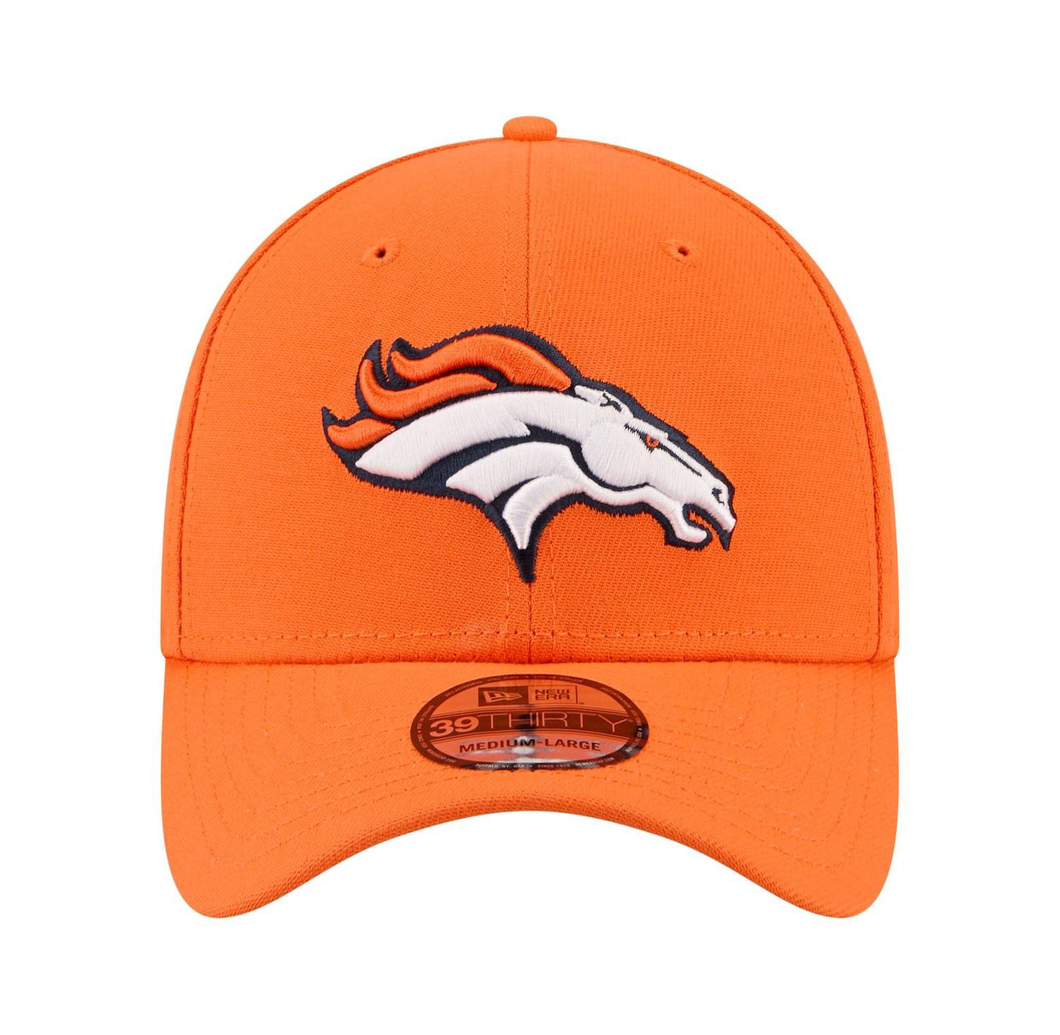 Men's Orange Denver Broncos Core Team 39THIRTY Flex Hat