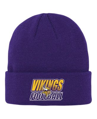 Big Boys and Girls Purple Minnesota Vikings Team Gradient Cuffed Knit Hat