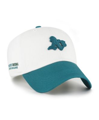 Men's White/Teal Athletics Contemporary Tonal Clean Up Adjustable Hat